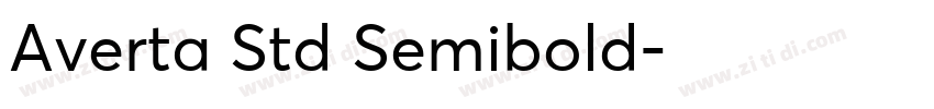 Averta Std Semibold字体转换